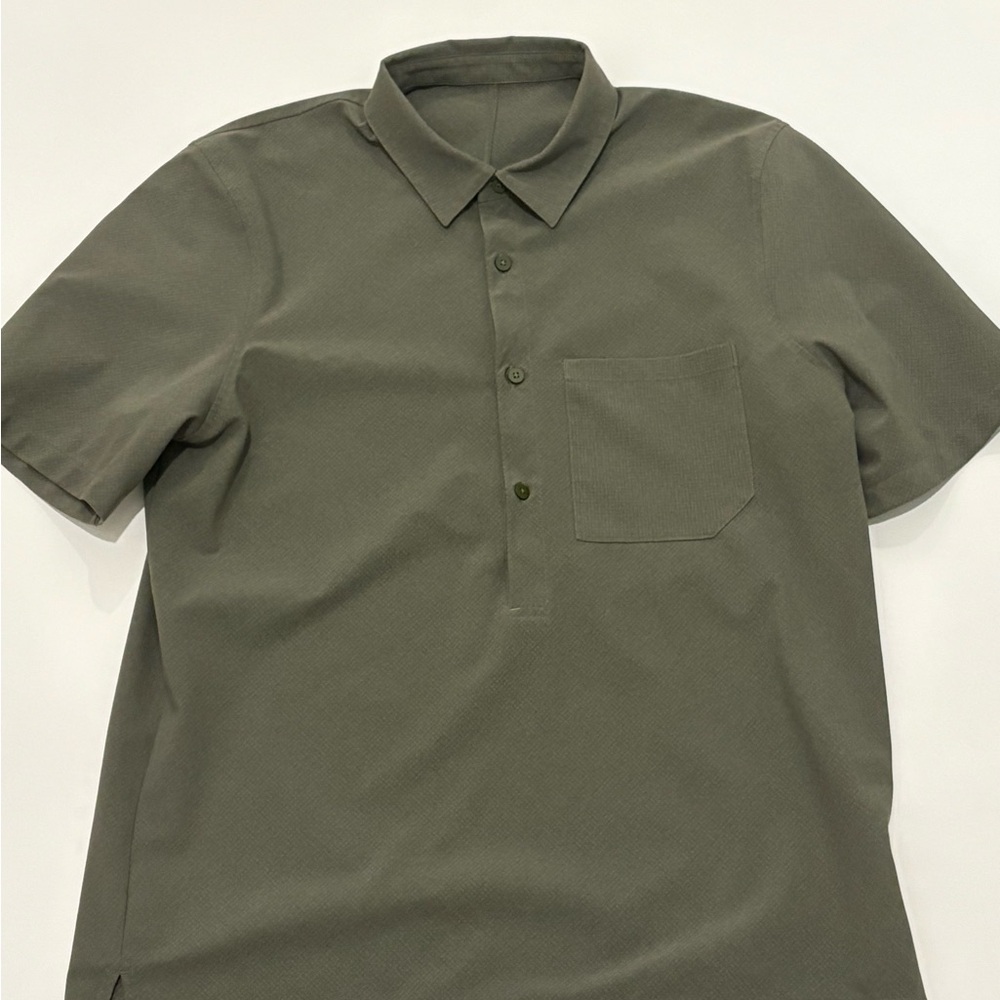 Lululemon Wovenair Popover Button Down Shirt